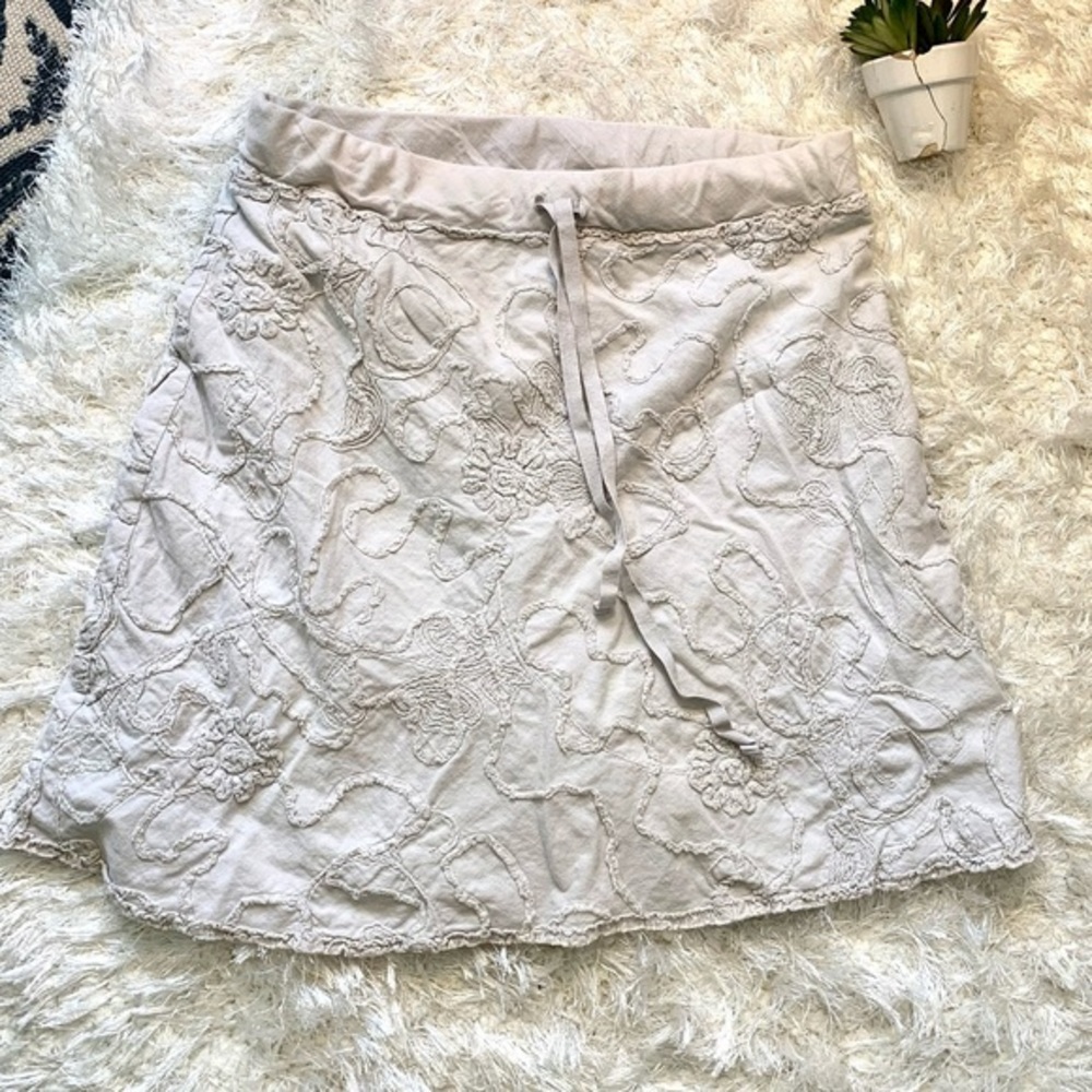 Max Studio Cotton Midi skirt Small Grey
